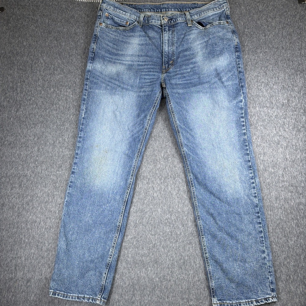 Levis 541 Jeans Mens 38x32 Blue Denim Athletic Tapered‎ Leg Stretch Fit Workwear